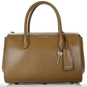 Miu Miu Brown Leather Satchel/Cross Body